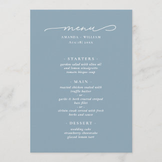 Modern en Elegant Menu
