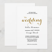 Modern en elegant met kalligrafische tekst kaart (Voorkant / Achterkant)