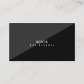 Modern en elegant minimaal zwart visitekaartje (Voorkant)