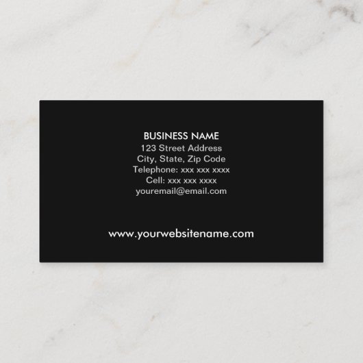 Modern en Elegant Monogram Visitekaartje (Achterkant)