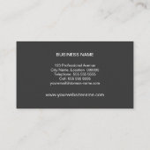 Modern en Elegant Monogram Visitekaartje (Achterkant)