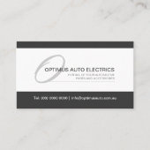 Modern en Elegant Monogram Visitekaartje (Voorkant)