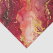 Modern en elegant rood en goud tissuepapier (Detail)