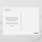 Modern en elegant script Happy Hanukkah-foto Folie Feestdagen Briefkaart (Achterkant)