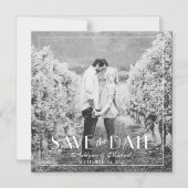 Modern en elegant, stijlvol vierkant huwelijk magnetische uitnodiging (Voorkant)