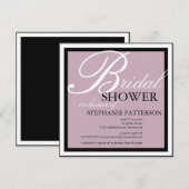 Modern en elegant Vrijgezellenfeest in Lila uitnod Kaart (Voorkant / Achterkant)