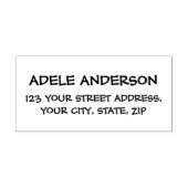 Modern en Elegant - Zwart en Wit Rubberstempel (Afrduk)