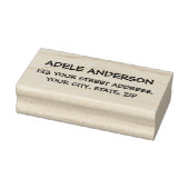 Modern en Elegant - Zwart en Wit Rubberstempel (Stempel)