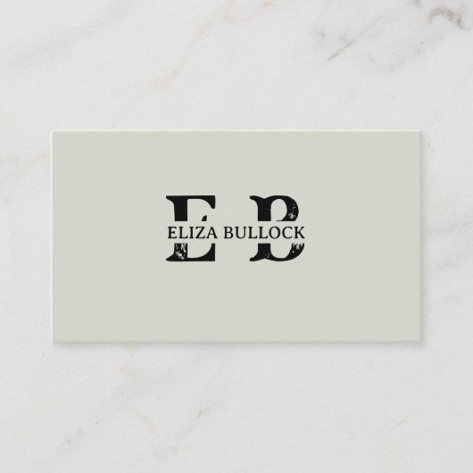 Modern en Fancy Visitekaartje (Voorkant)