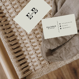 Modern en Fancy Visitekaartje