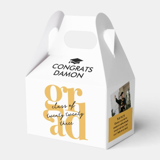 Modern en Fun AFSTUDEERDER Afstuderen Bedankdoosjes (Achterkant)