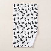 Modern en Fun Black Cat Bad Handdoek (Handdoek)