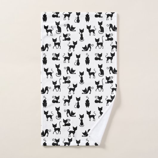 Modern en Fun Black Cat Bad Handdoek (Handdoek)