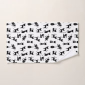 Modern en Fun Black Cat Bad Handdoek (Handdoek)
