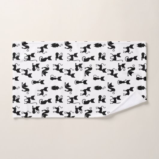 Modern en Fun Black Cat Bad Handdoek (Handdoek)