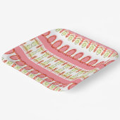 Modern en funky papieren bordje (Gebogen)