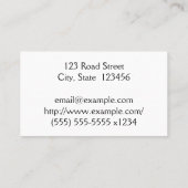 Modern en gewoon Visitekaartje voor artsen (Achterkant)