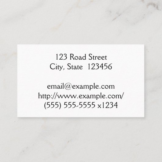 Modern en gewoon Visitekaartje voor artsen (Achterkant)