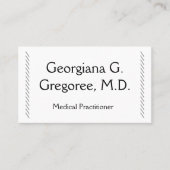 Modern en gewoon Visitekaartje voor artsen (Voorkant)