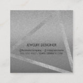 Modern en Glamor Vierkante Visitekaartje (Achterkant)