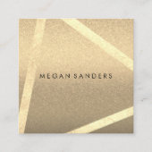 Modern en Glamor Vierkante Visitekaartje (Voorkant)