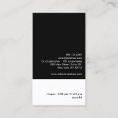 Modern en Hip FAUX Sequin Entertainer Visitekaartje (Achterkant)