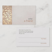 Modern en Hip Gold verwijzen naar een bevriende co Aanbevelingskaartje (Voorkant / Achterkant)