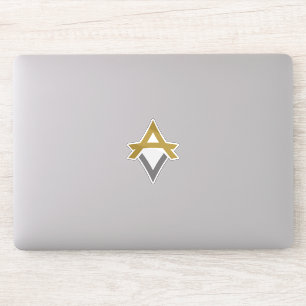 Modern en Klassiek Minimaal Letter VA monogram Sticker