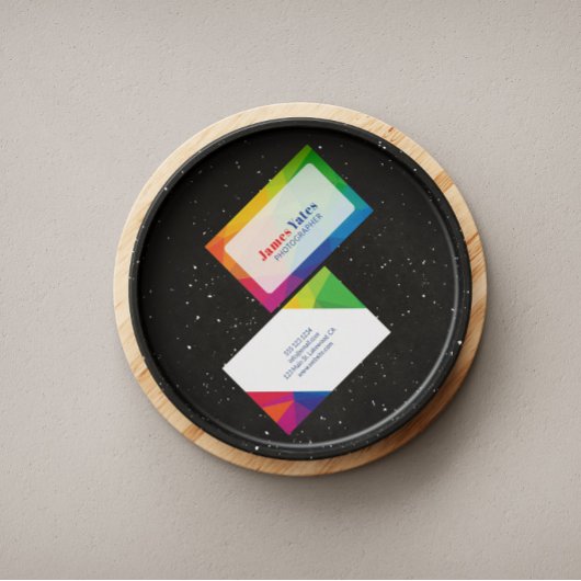 Modern en kleurrijk Abstract Visitekaartje