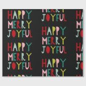 Modern en kleurrijk kerstpapier cadeaupapier (Vlak)