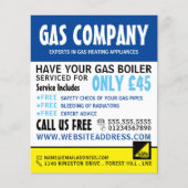 Modern en Krachtig, Gasmonteur & Leverancier Recla Flyer (Voorkant)