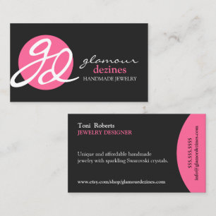 Modern en legant Jewelry Designer Visitekaartje