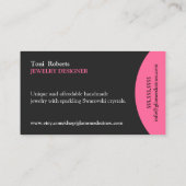 Modern en legant Jewelry Designer Visitekaartje (Achterkant)