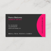 Modern en legant Makeup Artist Visitekaartje (Achterkant)