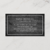 MODERN EN MINIMAAL DARK HOUT - BOUW VISITEKAARTJE (Achterkant)