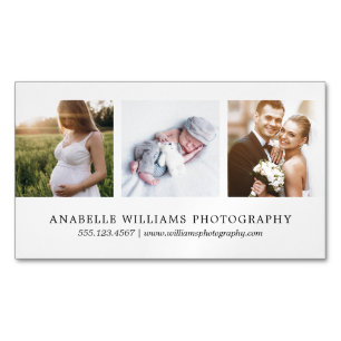 Modern en minimaal   Fotografie Magnetisch Visitekaartje