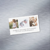 Modern en minimaal | Fotografie Magnetisch Visitekaartje (Voorbeeld)