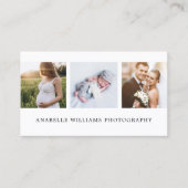 Modern en minimaal | Fotografie Visitekaartje (Voorkant)