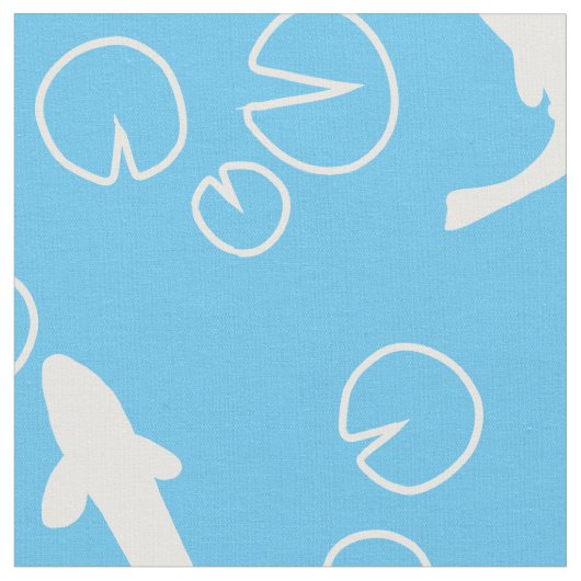 Modern en minimaal koi patroon stof (Close Up)