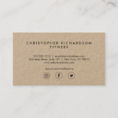 Modern en minimaal op Kraft Visitekaartje (Achterkant)