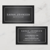 MODERN EN MINIMAAL OP ZWARTE CHALKBOARD VISITEKAARTJE (Voorkant / Achterkant)