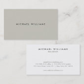 MODERN EN MINIMAAL Taupe Visitekaartje (Voorkant / Achterkant)