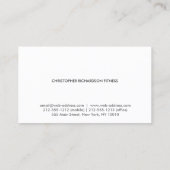 MODERN EN MINIMAAL VOOR ZWARTE HOUT VISITEKAARTJE (Achterkant)