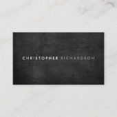 MODERN EN MINIMAAL VOOR ZWARTE HOUT VISITEKAARTJE (Voorkant)