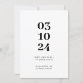 Modern en minimalistisch foto save the date kaart (Voorkant)