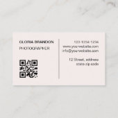 Modern en minimalistisch met handschrift. visitekaartje (Achterkant)