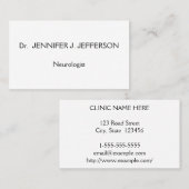 Modern en minimalistisch neuroloog Visitekaartje (Voorkant / Achterkant)