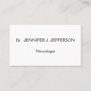 Modern en minimalistisch neuroloog Visitekaartje
