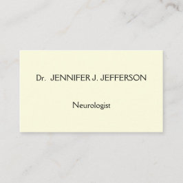 Modern en minimalistisch neuroloog Visitekaartje