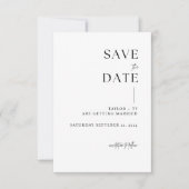 Modern en minimalistisch opslaan van de datumkaart save the date (Voorkant)